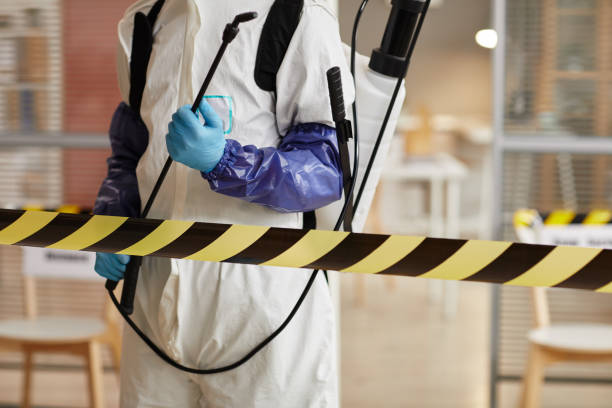 Professional Biohazard Cleanup technician working in Avon, NC